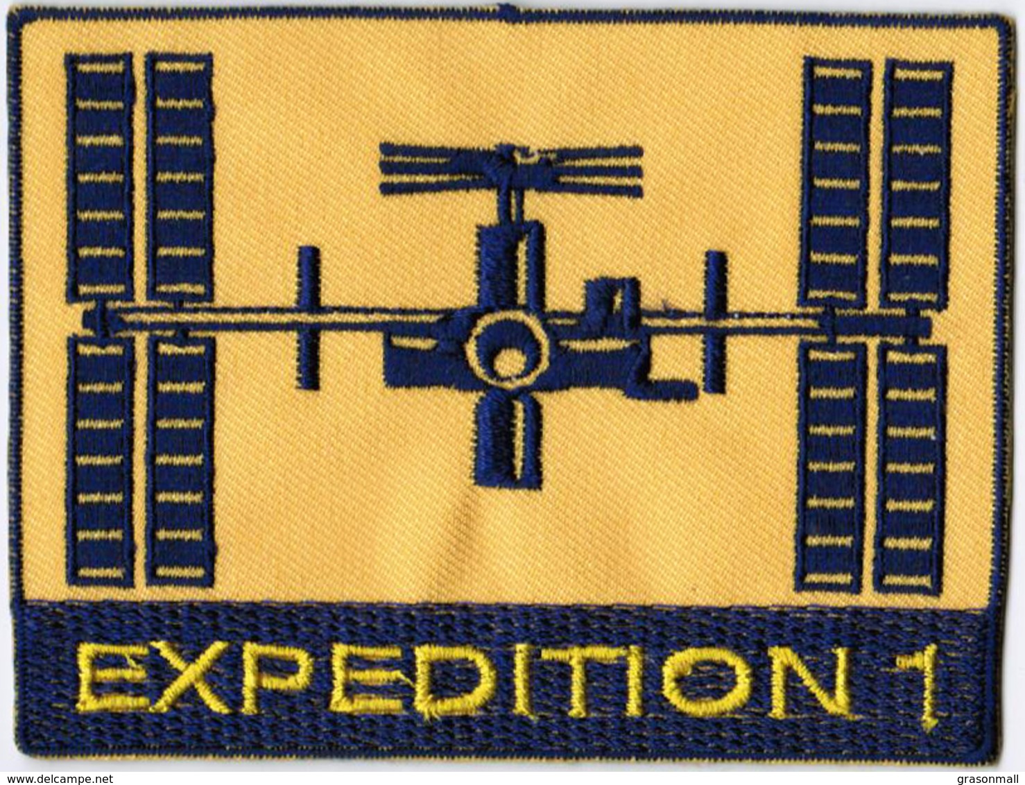 ISS Expedition 1 #YELLOW International Space Station Embroidered Patch - Ecussons Tissu