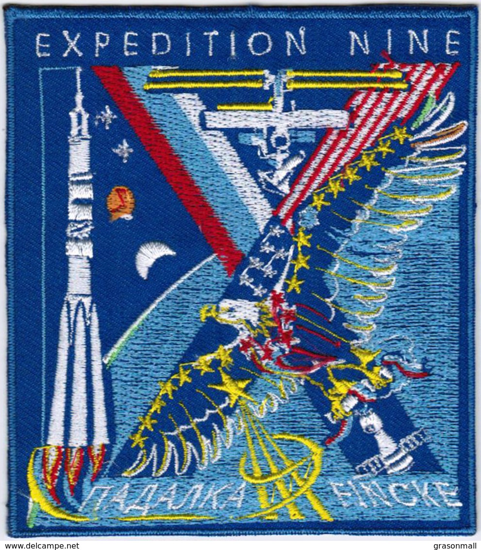 ISS Expedition 9 International Space Station Embroidered Patch - Ecussons Tissu