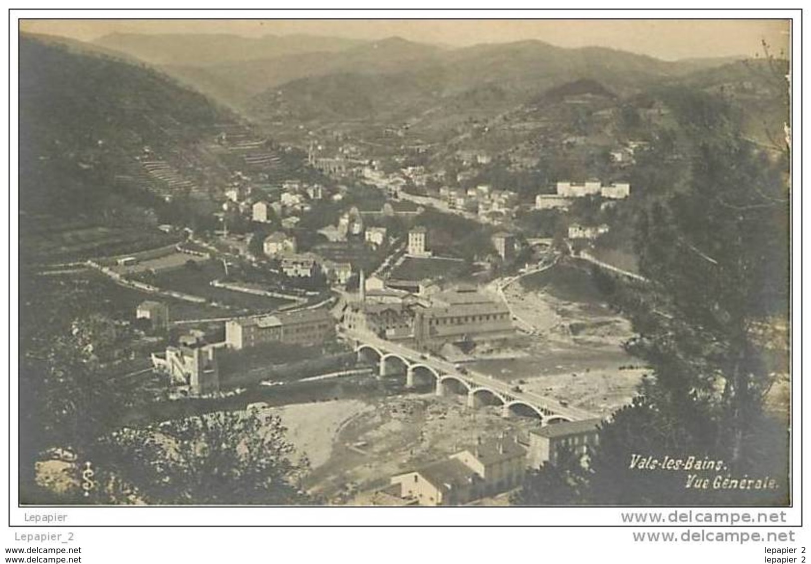 07 VALS LES BAINS Vue Générale  CPA - Vals Les Bains