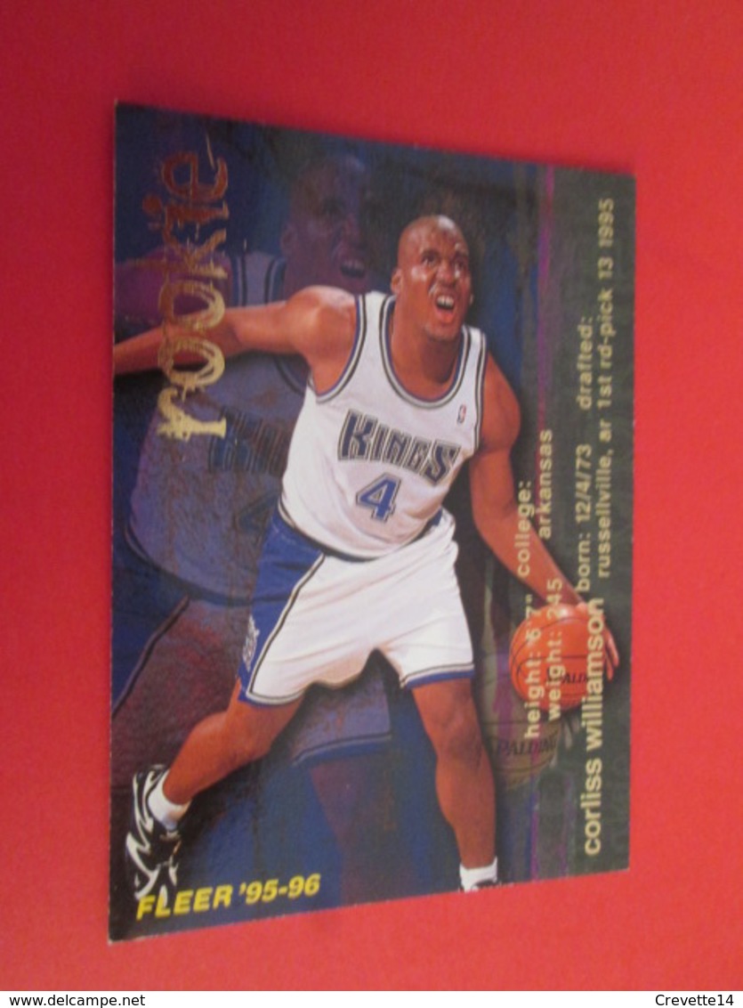 701-725 : TRADING CARD BASKET NBA  95/96 FLEER : N° 387 CORLISS WILLIAMSON - Autres & Non Classés