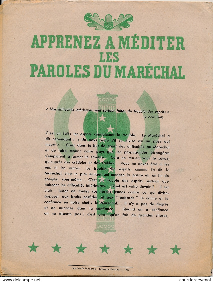 4 Revues "Bulletin Hebdomadaire D'Information Des Chantiers De La Jeunesse" - Avril Mai 1943 + Revue Groupement 23 - 1900 - 1949