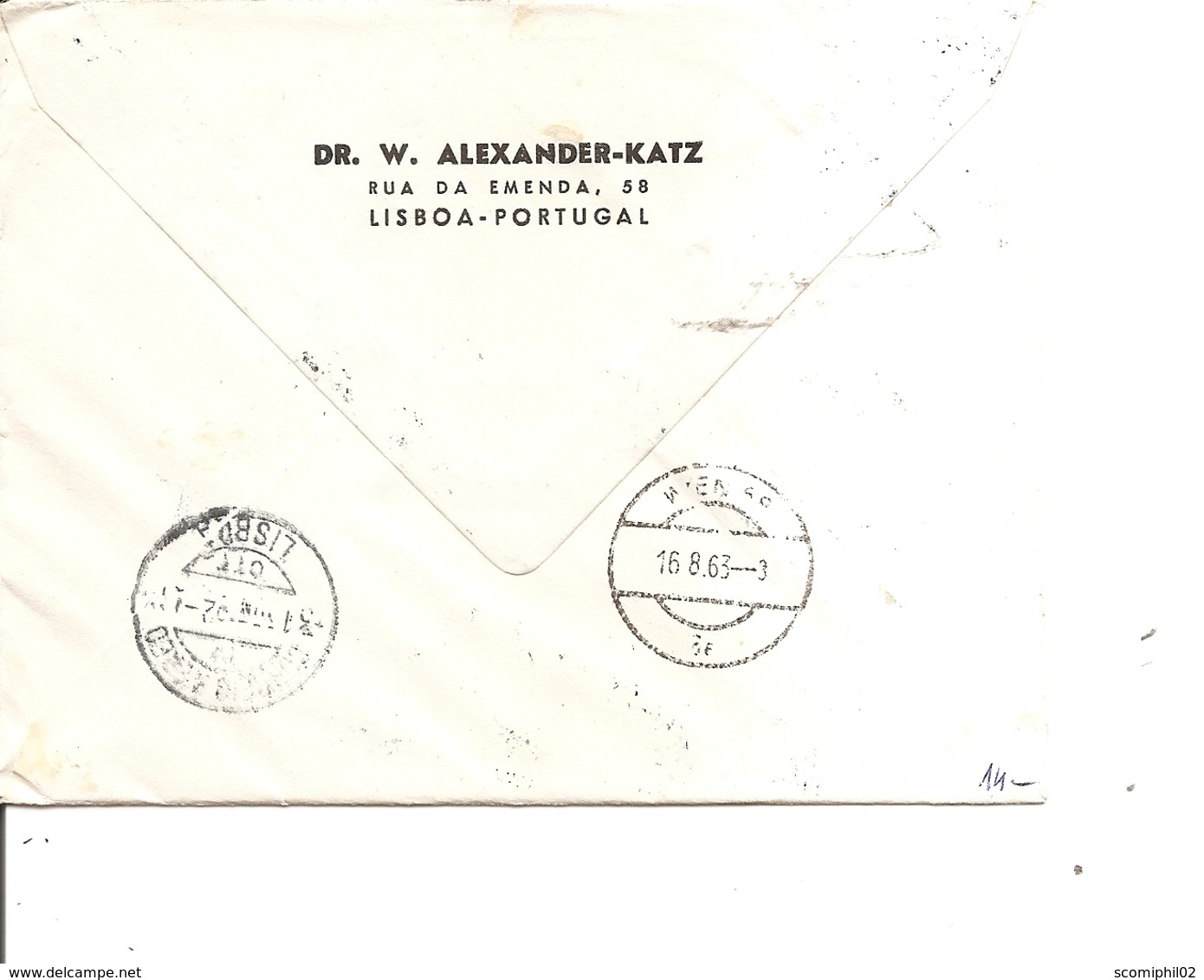 Portugal ( Lettre Recommandée De 1963 De Terreiro Do Paço Vers L'Autriche à Voir) - Lettres & Documents