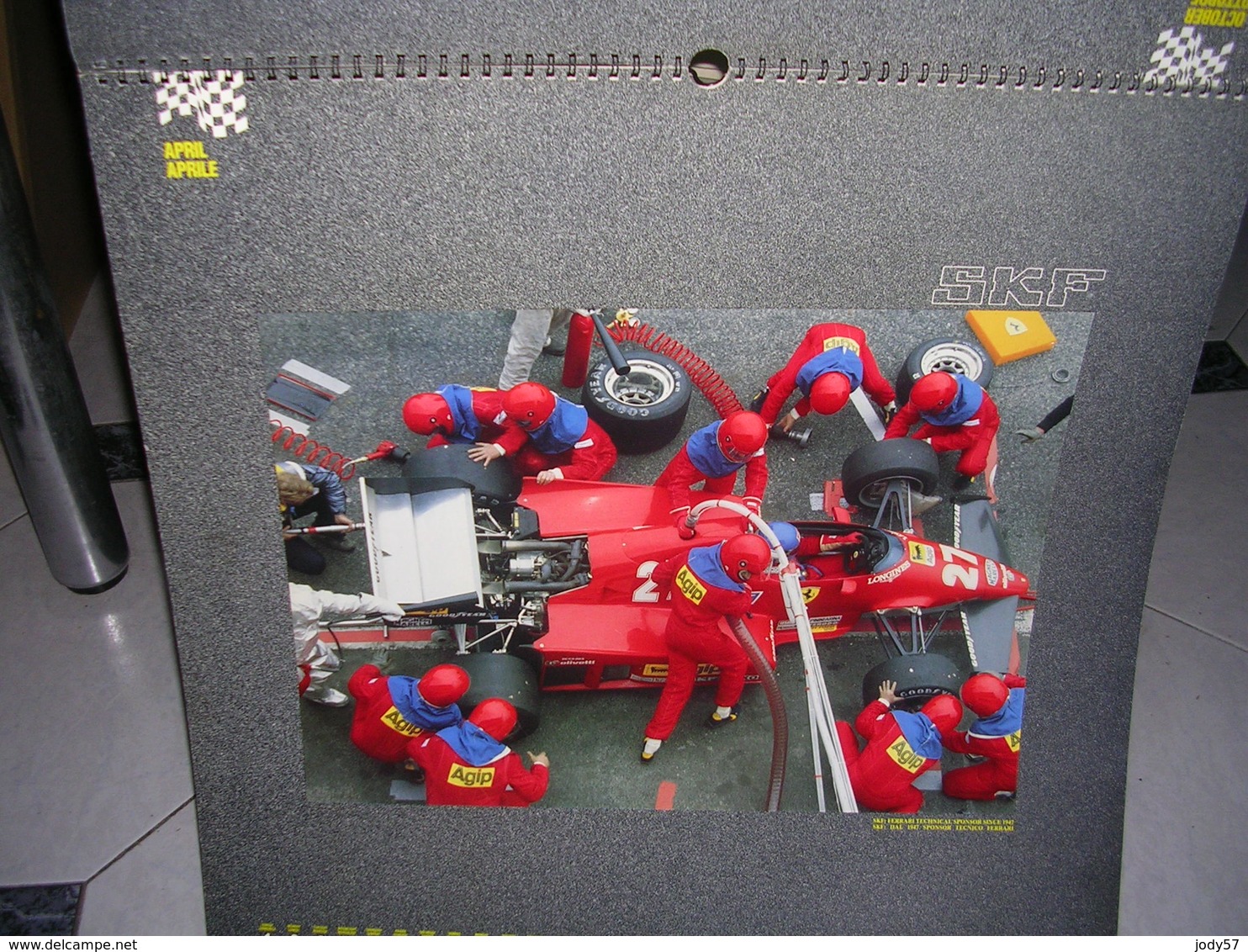 CALENDARIO SKF 1990 - FERRARI 641 F1 - Formato Grande : 1981-90