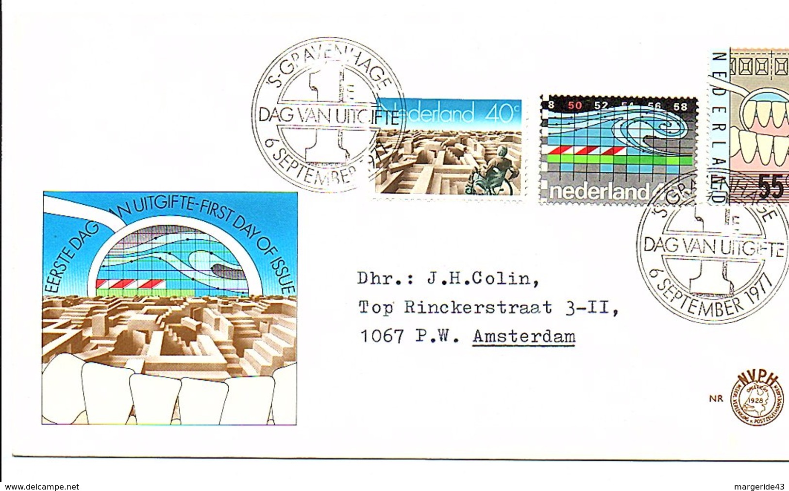 PAYS BAS LOT DE 10 FDC DIFFERENTES - Vrac (max 999 Timbres)