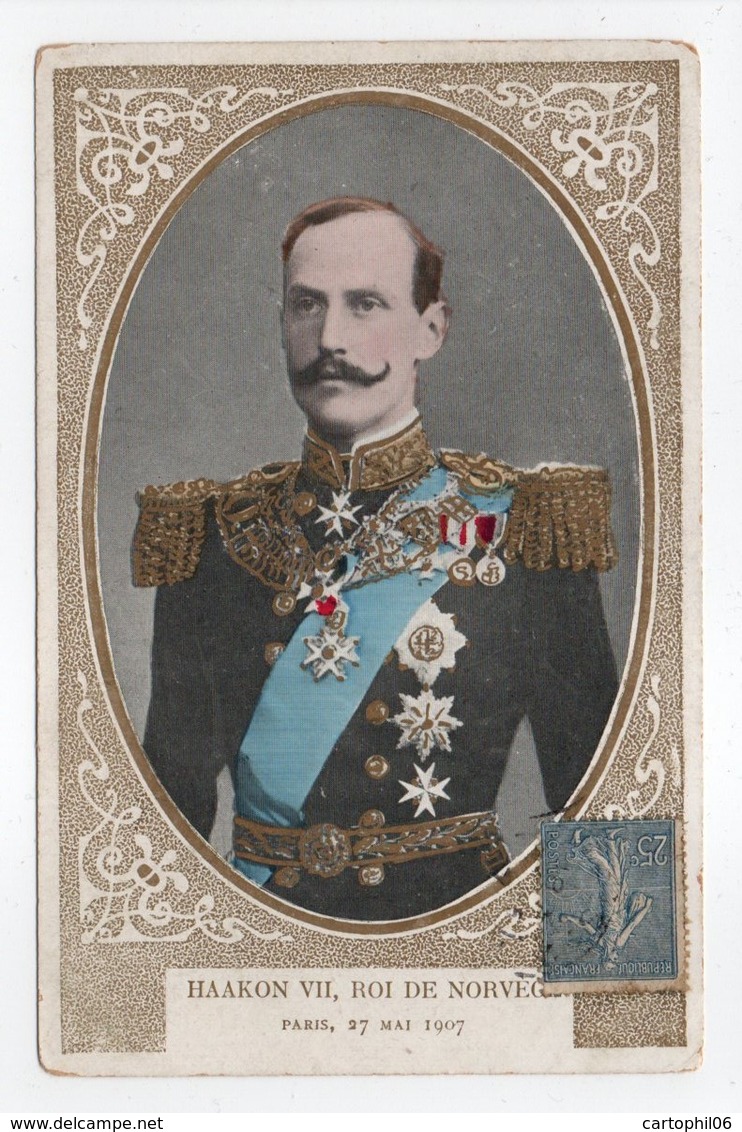 - CPA FAMILLES ROYALES - HAAKON VII, ROI DE NORVEGE - PARIS, 27 MAI 1907 - - Royal Families