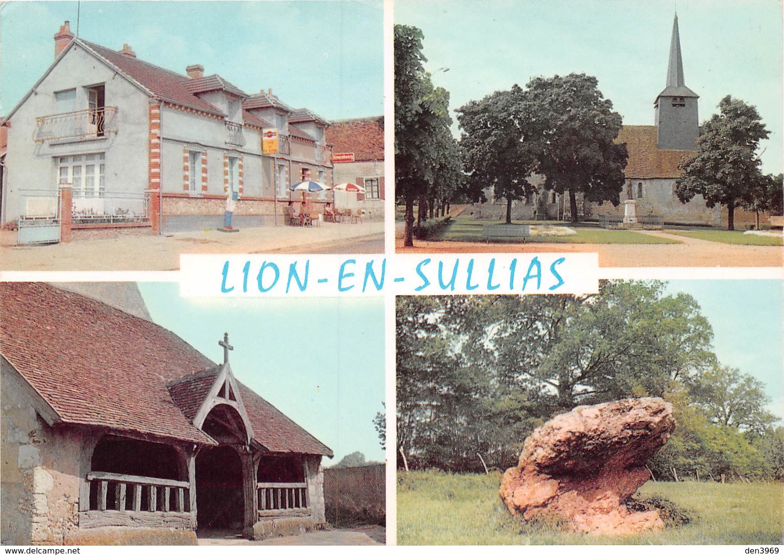 LION-en-SULLIAS - Eglise - Porche - Pierre Crapaud - Bar-Restaurant "Au Bon Accueil" - Autres & Non Classés