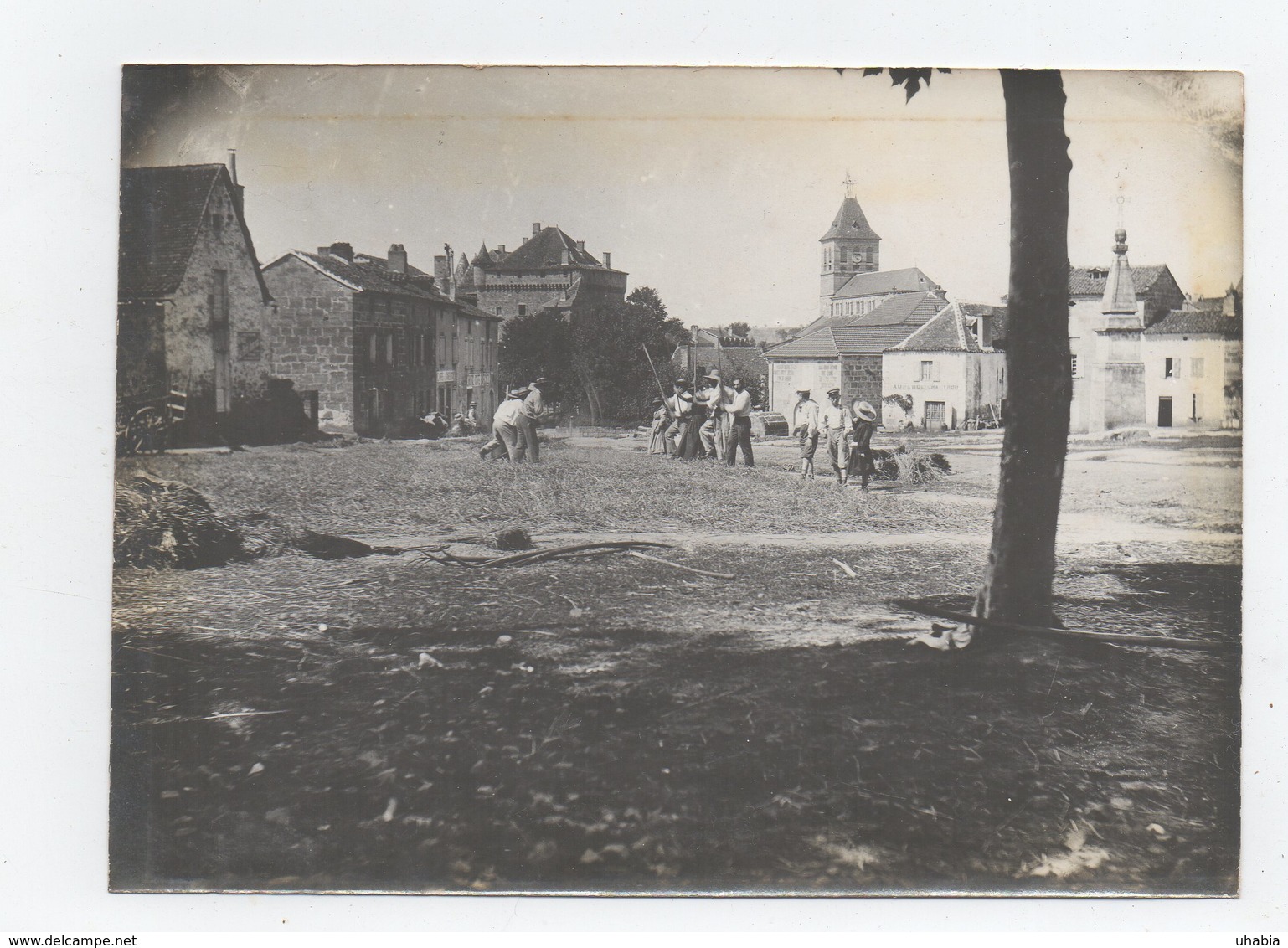 Lacapelle Marival. Batteurs De Blé. Photo Originale 1903. - Lacapelle Marival