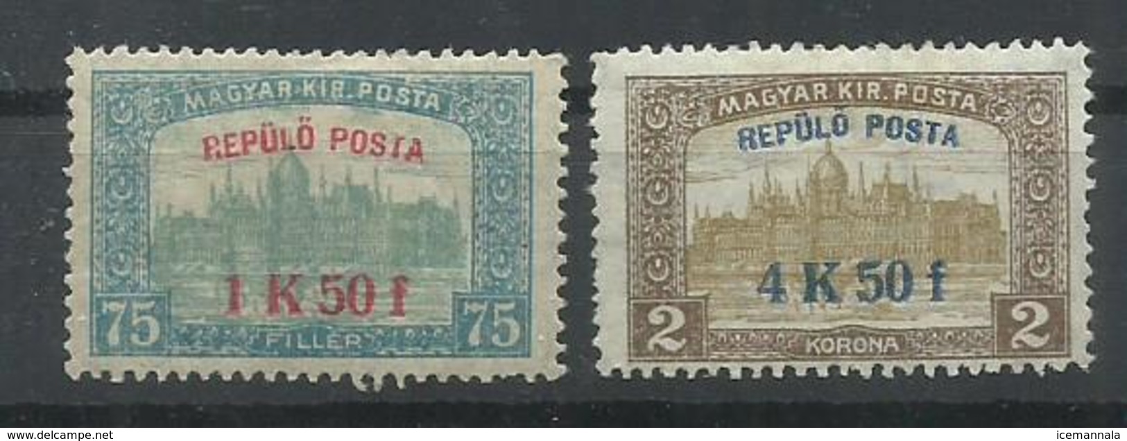 HUNGRIA   YVERT   AEREO 1/2  MH  * - Unused Stamps