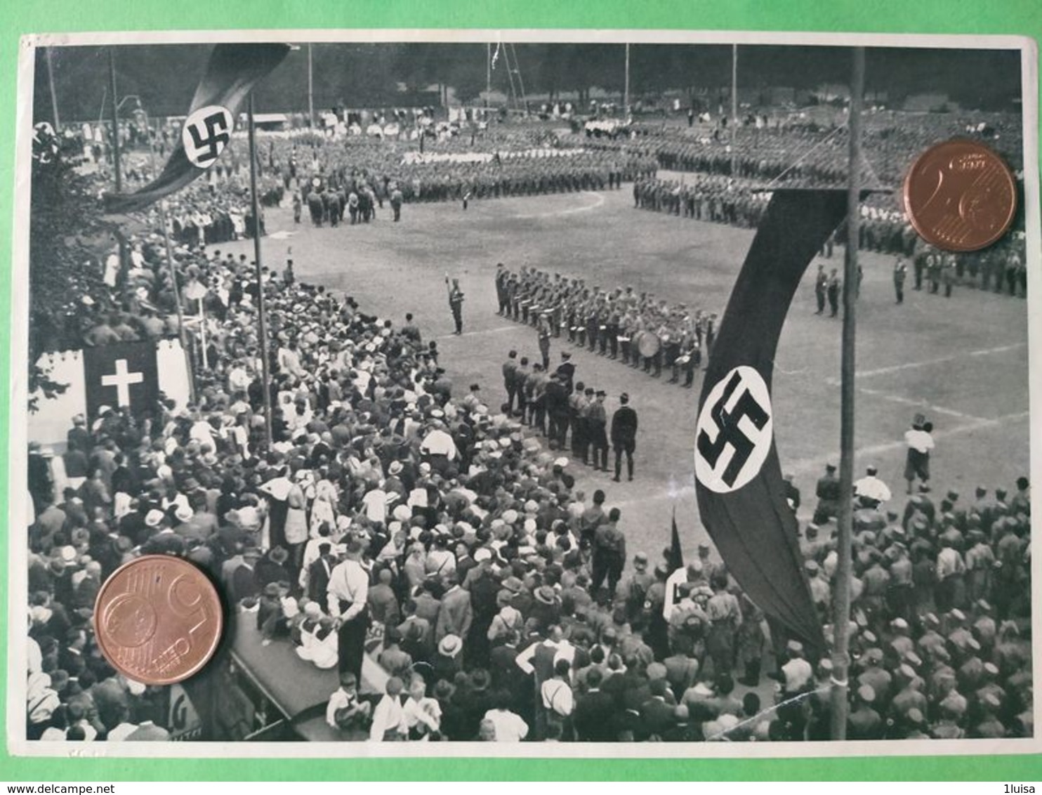 GERMANIA  ALLEMAGNE  GERMANY  Parata A Dresda 1932 NAZISMO PROPAGANDA - Guerra 1939-45