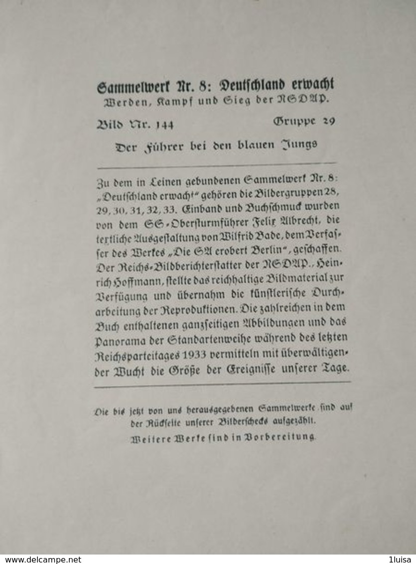 GERMANIA  ALLEMAGNE  GERMANY  Hadolf Hitler Saluta Marinai NAZISMO PROPAGANDA - Guerra 1939-45