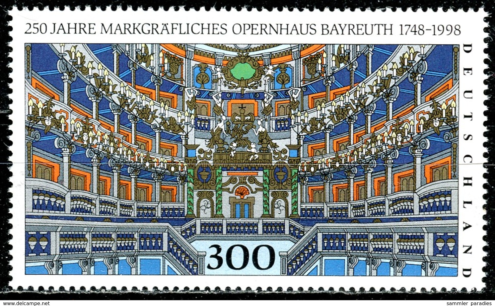 BRD - Mi 1983 - ** Postfrisch (A) - 300Pf           250 Jahre Opernhaus Bayreuth - Nuovi