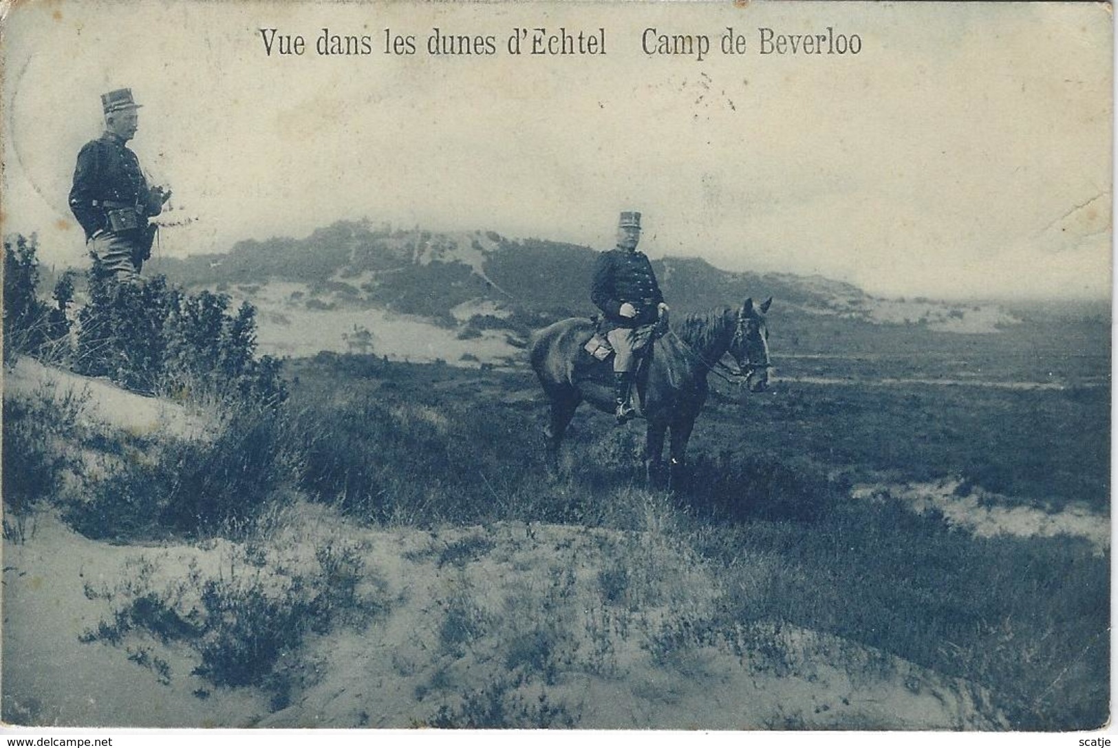 Echtel.  -   Vue Dans Les Dunes D'Echtel  -  1912  Naar   Schaerbeek   -   Camp De Beverloo - Hechtel-Eksel