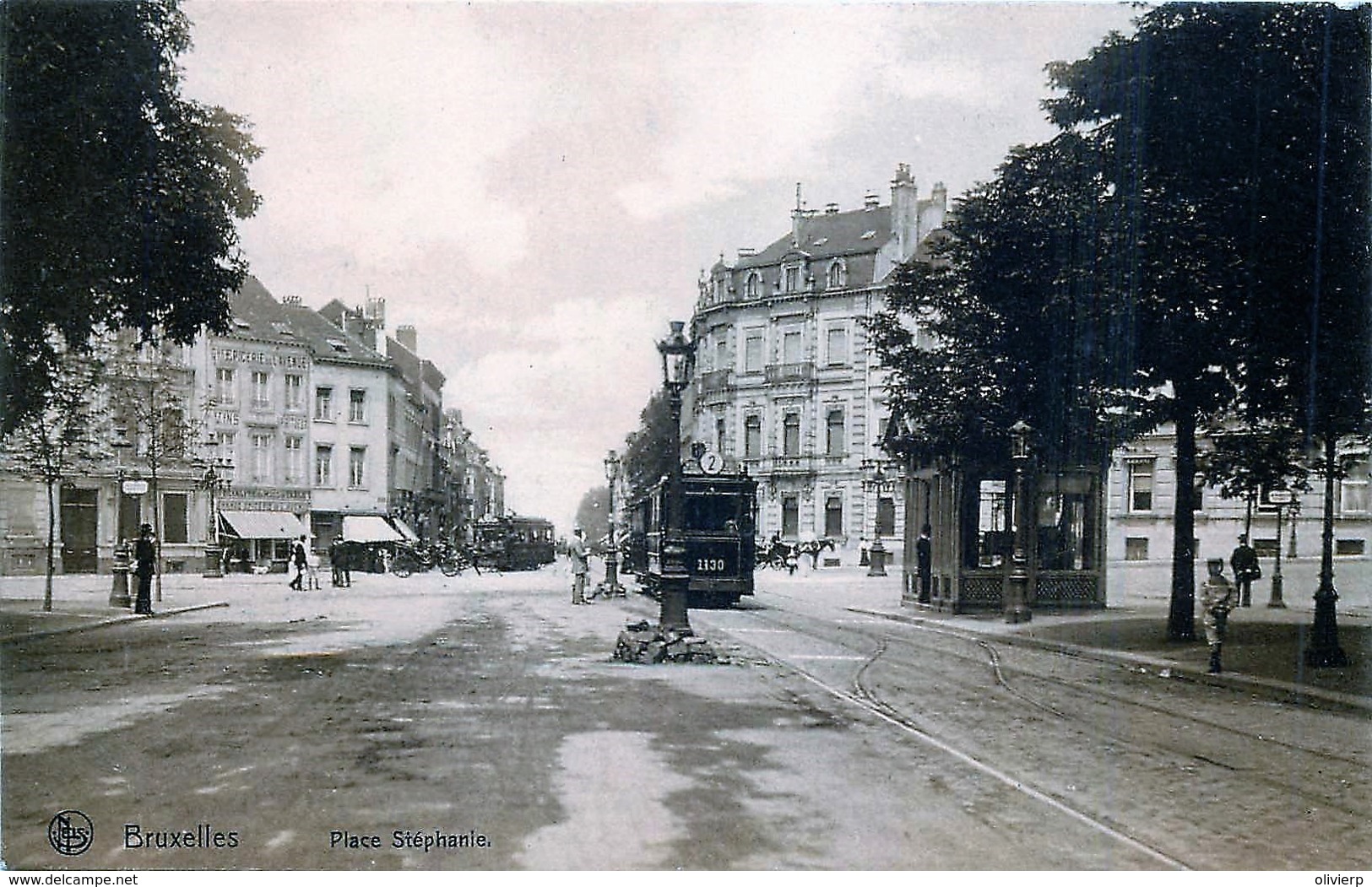 Bruxelles - Place Stéphanie - Les Trams - Avenues, Boulevards