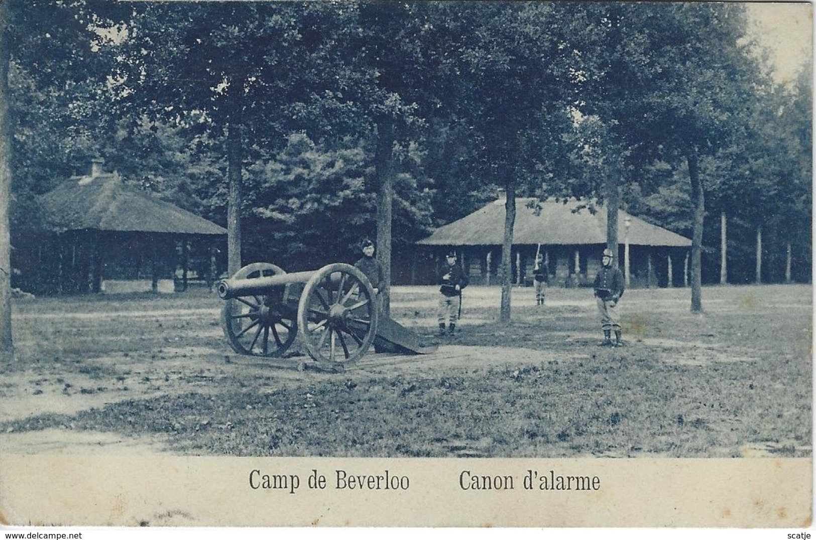 Camp De Beverloo    Canon  D'alarme   -   1912   Naar  Schaerbeek - Hechtel-Eksel