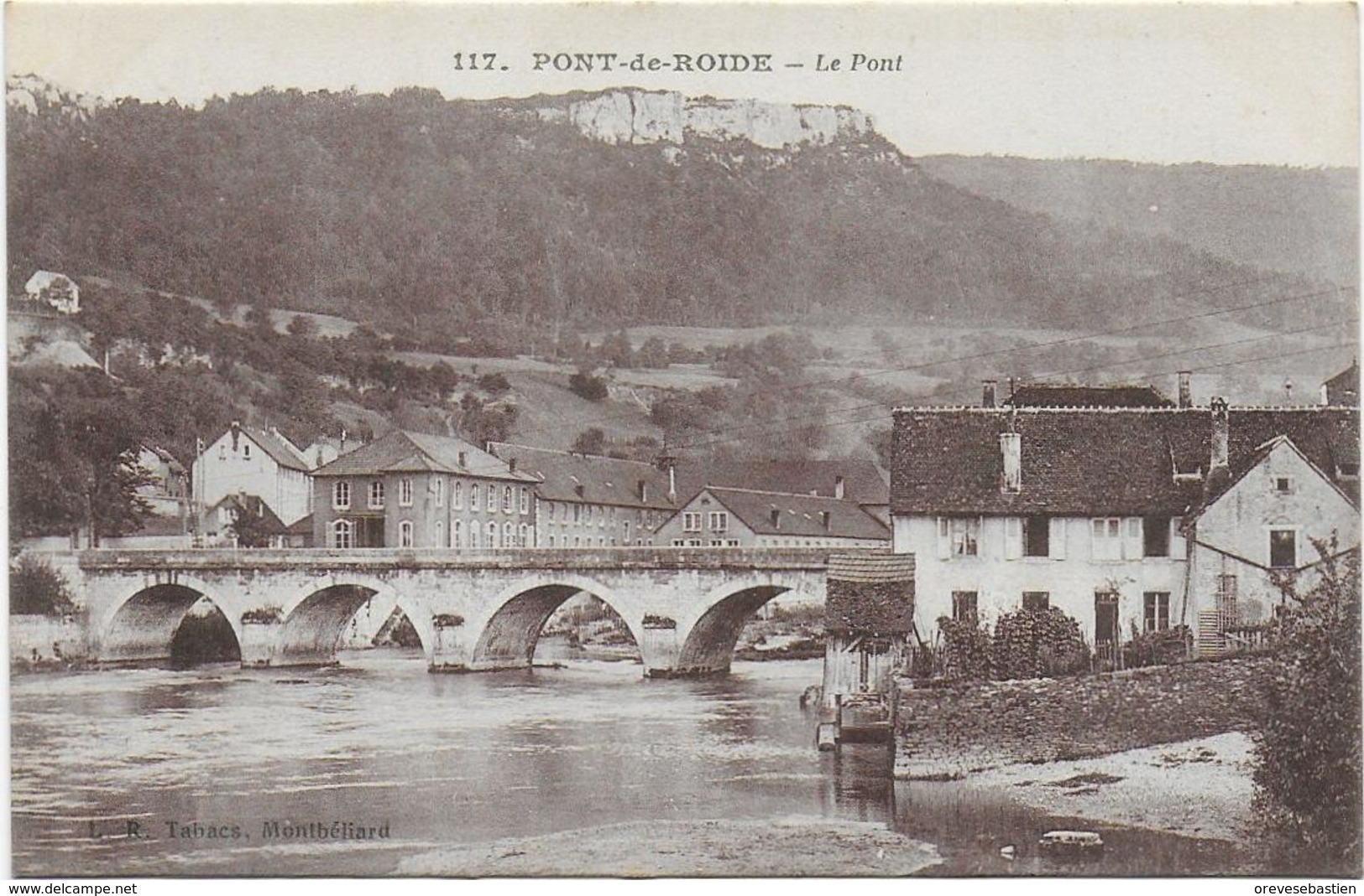 CPA - PONT DE ROIDE - LE PONT - 1916 - Other & Unclassified