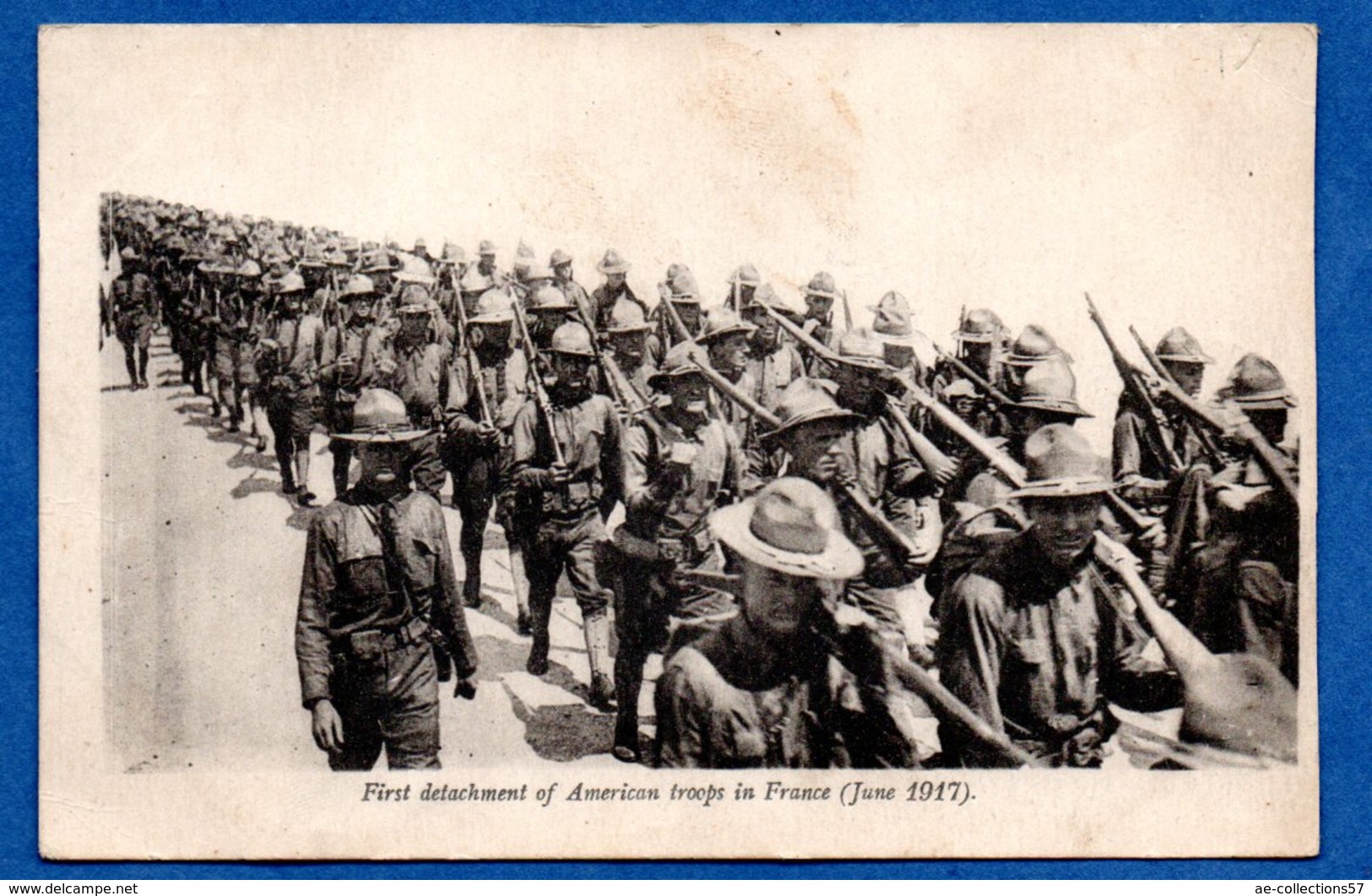 American Red Cross Card  - Soldats Americains - War 1914-18