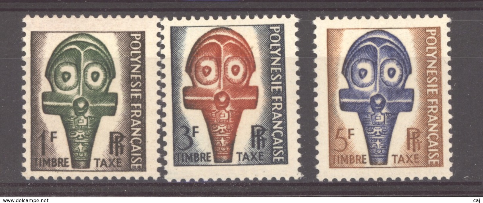 Polynésie  -  Taxes  :  Yv  1-3  ** - Timbres-taxe