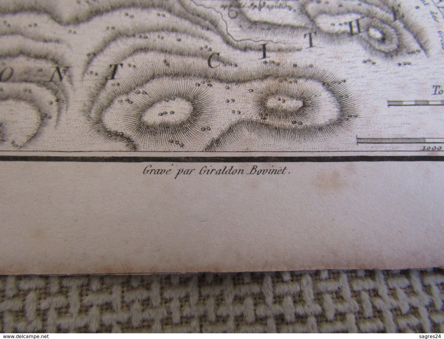 Carte Essai Sur La Bataille De Platée Pour Le Voyage Du Jeune Anacharsis Par J.D.Barbié Du Bocage 1784 - Mapas Geográficas