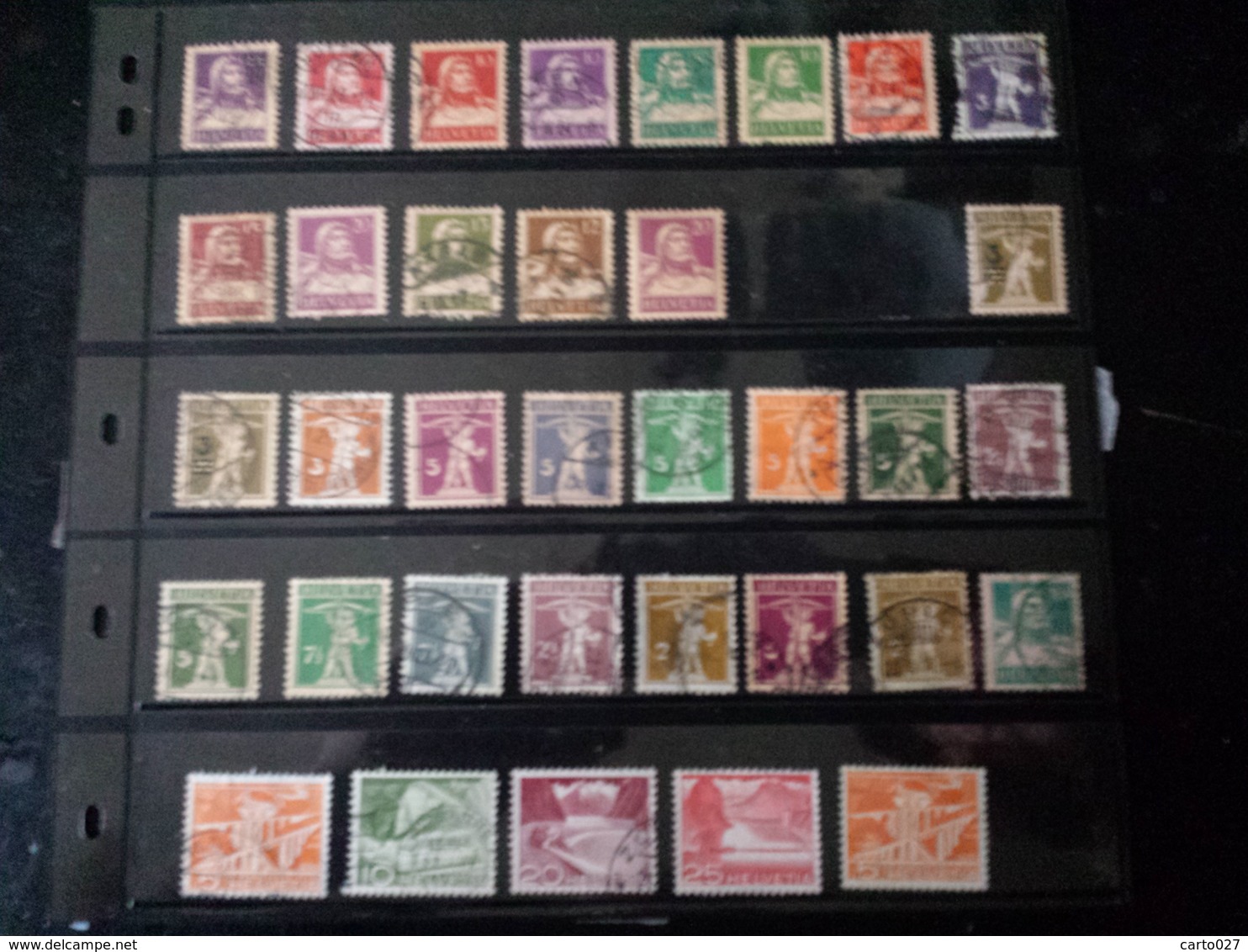 Timbres SUISSE LOTS DE TIMBRES OBL - Collections