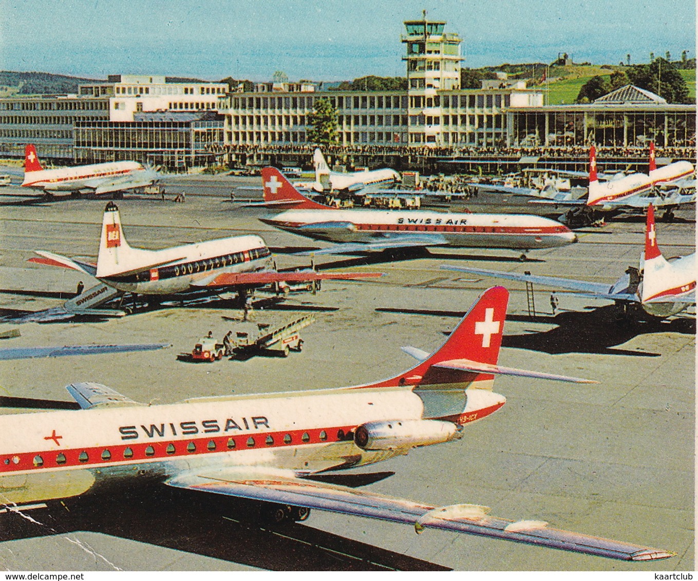 Zürich : 2x Douglas DC-8 IDA SWISSAIR, BEA - Kloten - (Suisse/Schweiz/CH.) - 1946-....: Modern Tijdperk