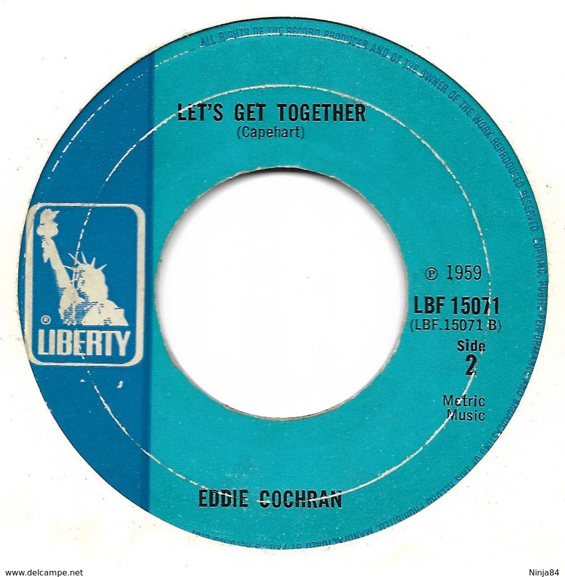 Eddie Cochran  "  Summertime Blues  " - Other & Unclassified