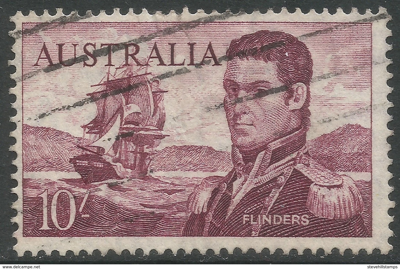 Australia. 1963-65 Definitives. 10/- Used. SG 358 - Used Stamps