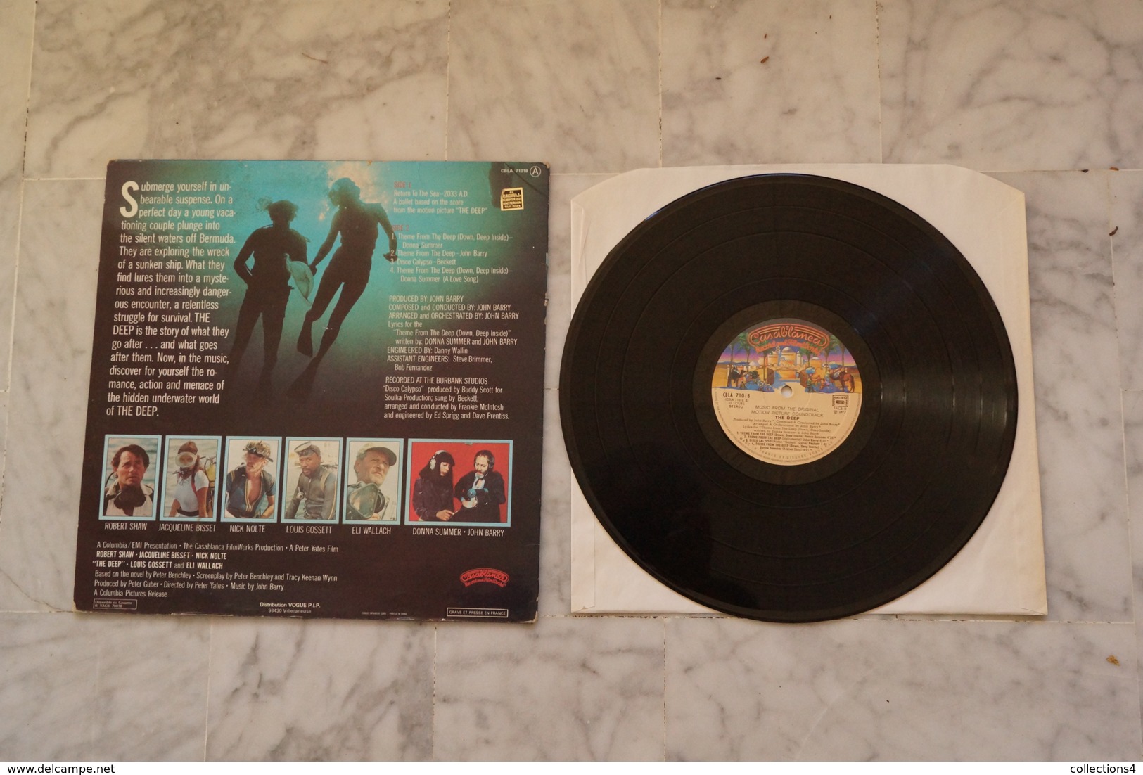 JOHN BARRY THE DEEP LP  DE 1977 DU FILM  DONNA SUMMER - Soundtracks, Film Music