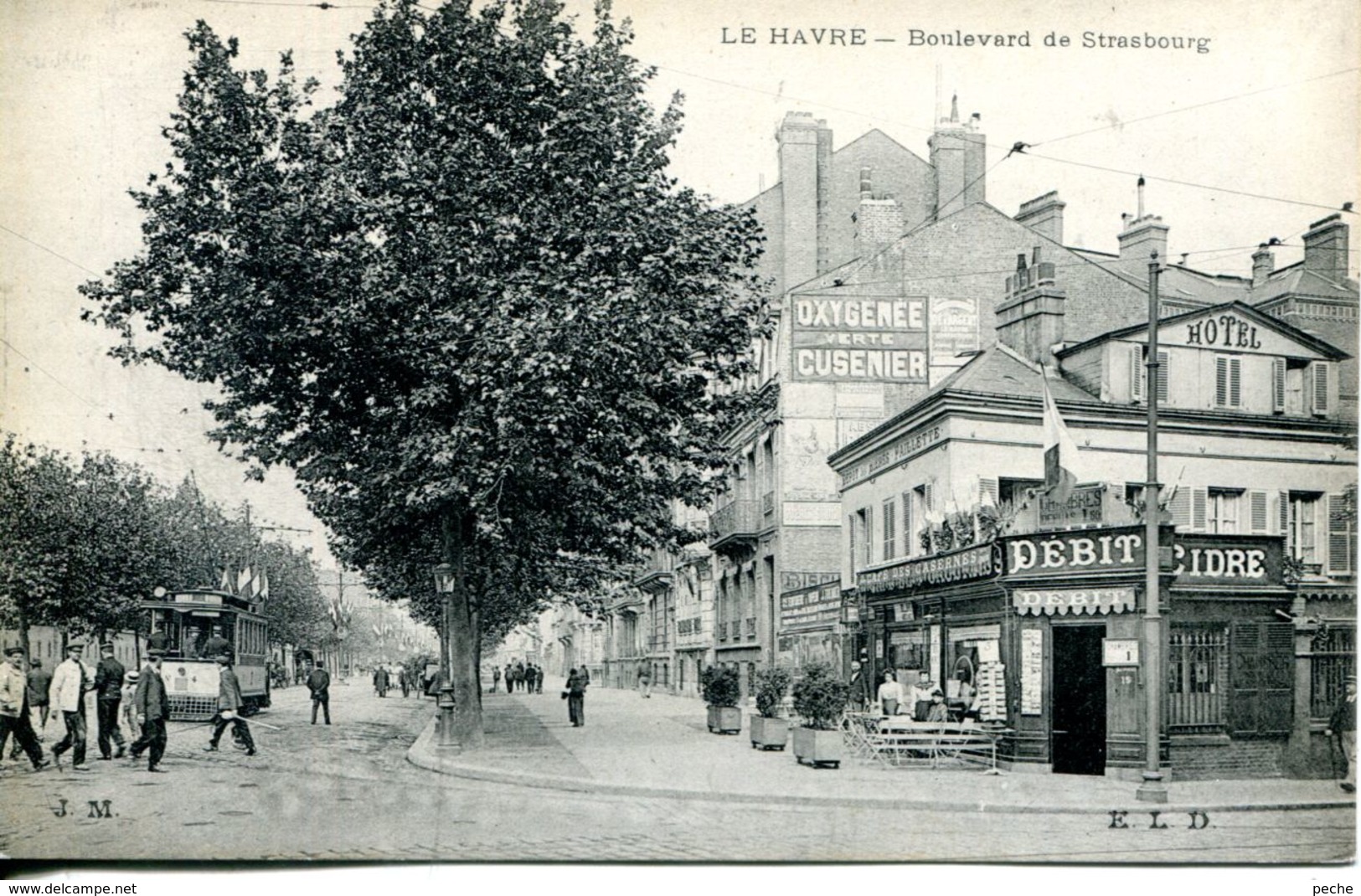 N°68811 -cpa Le Havre -boulevard De Strasbourg- Rare- - Unclassified