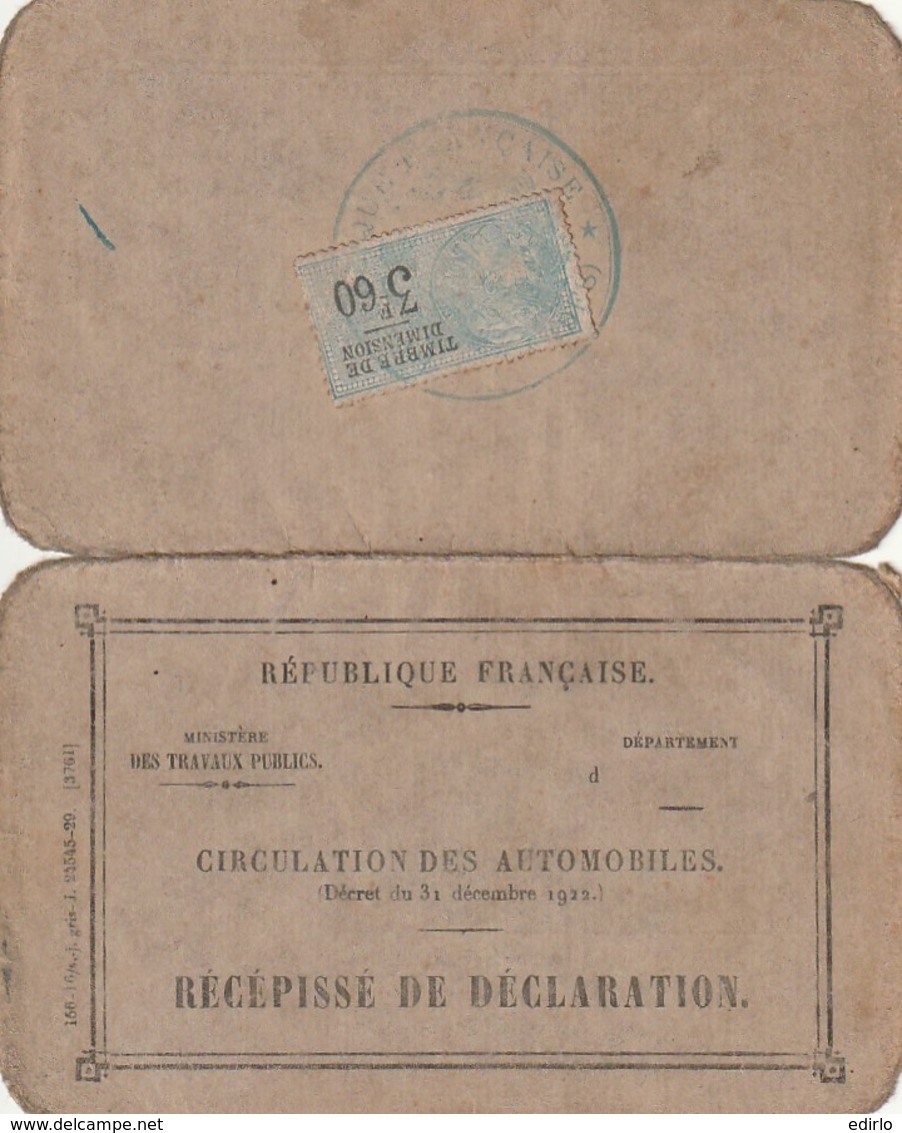 ***  Carte   Permis De Circulation Transport De Personnes Bordeaux 1930 Le Prefet Des  Landes -BERLIER - Autres & Non Classés