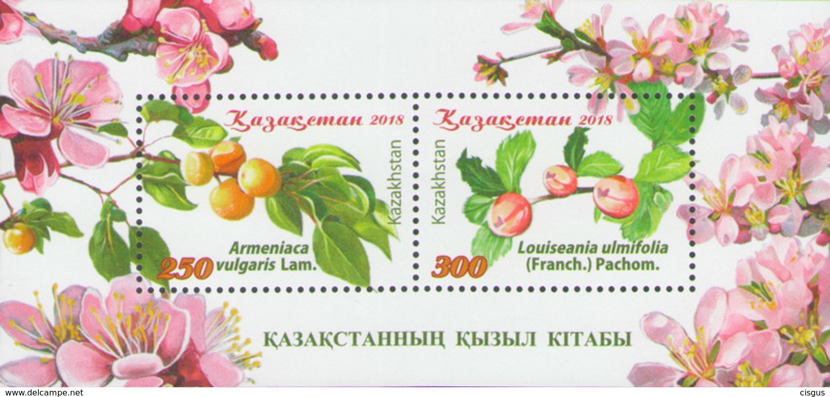 Kazakhstan Kasachstan MNH** 2018 Red Book Kazakh Trees Mi 1109-10 Bl.111 - Kasachstan