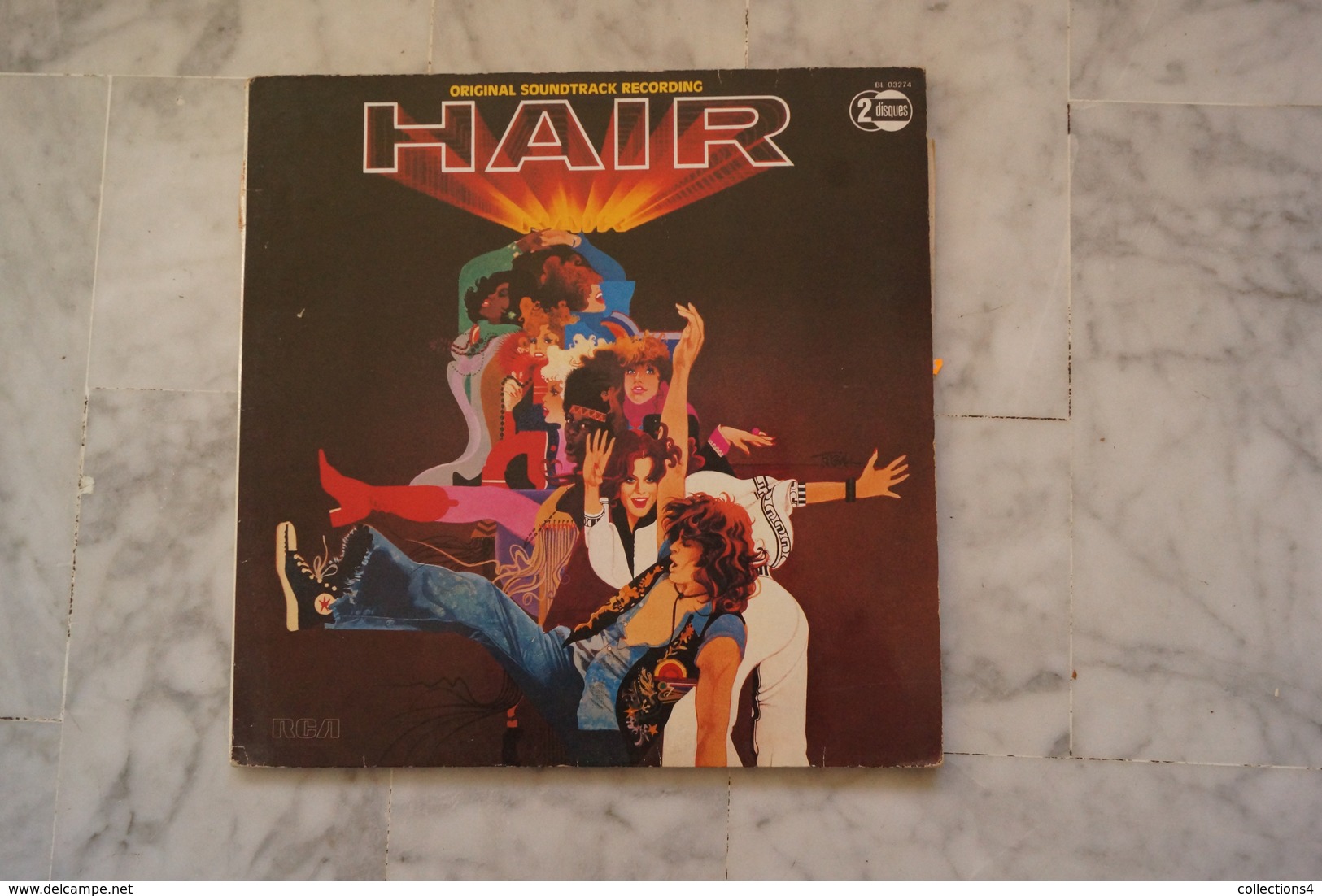 HAIR DOUBLE LP  DU FILM DE 1979 VALEUR + - Soundtracks, Film Music