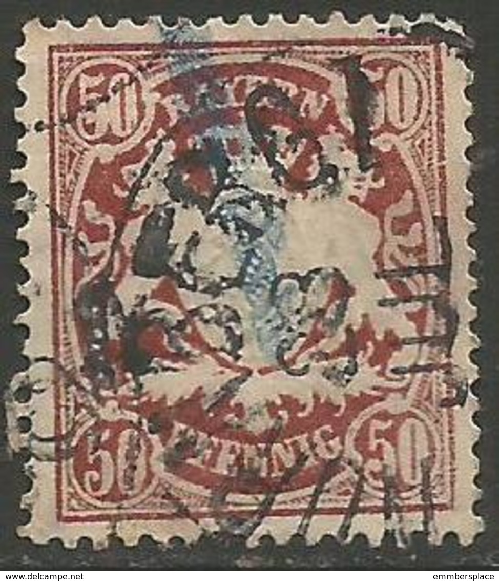 Bavaria - 1888 -1900 Arms 50pf Brownish-red Used    SG 118 - Oblitérés