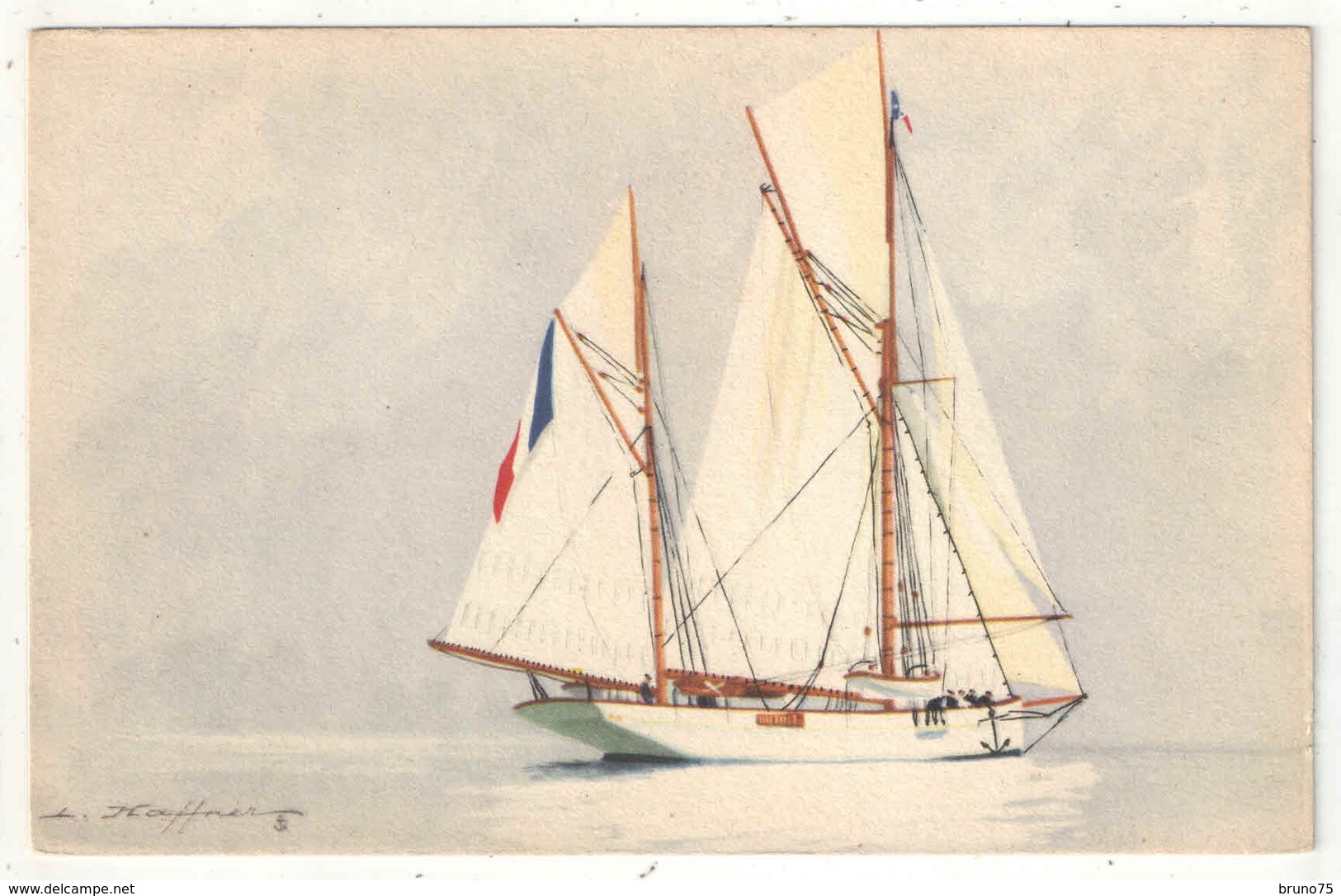 HAFFNER - Yacht "Encalminé" - Haffner