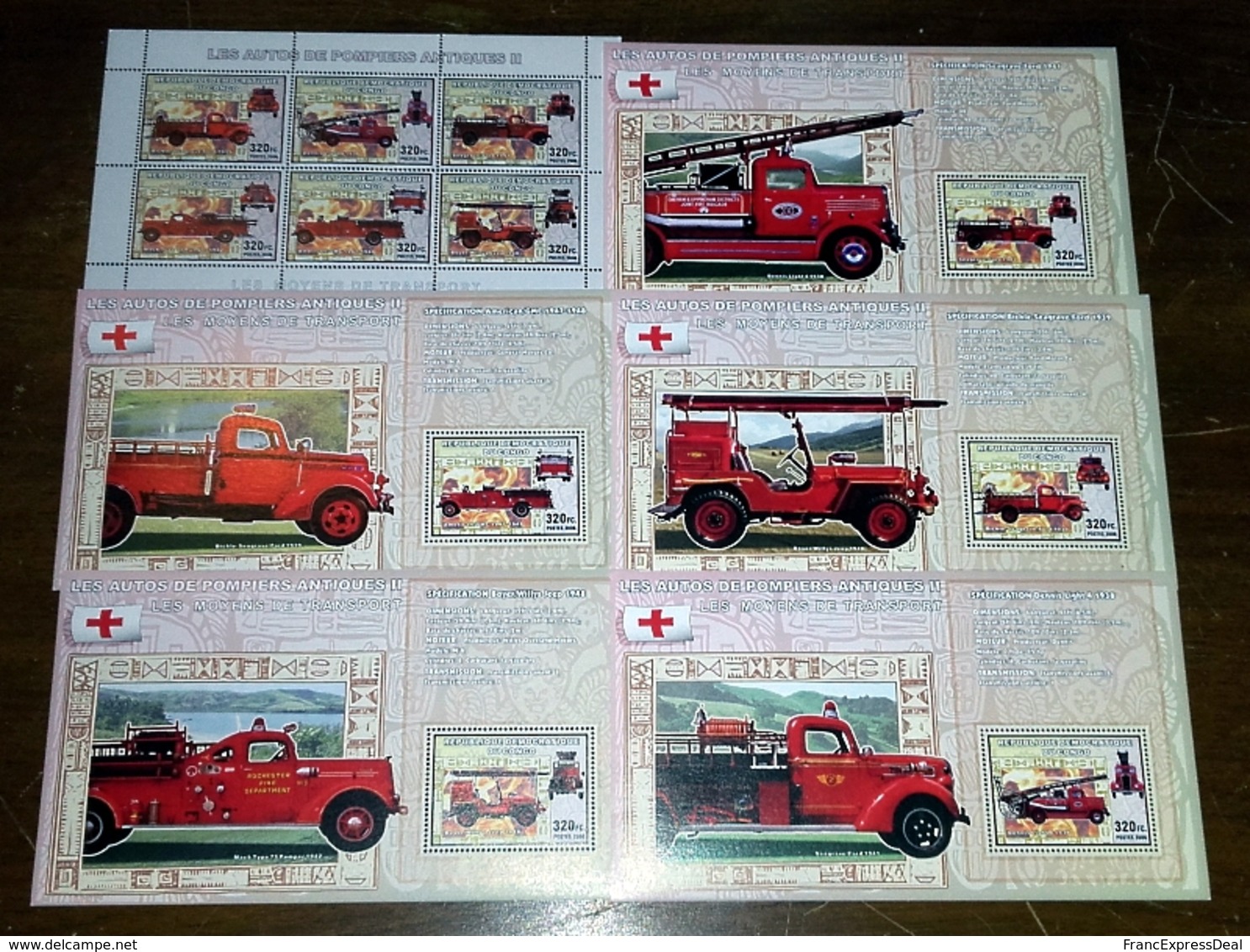 Lot 9 - DESTOCKAGE ! - Camions De Pompiers Fire Fighters Fire Trucks - Sapeurs-Pompiers