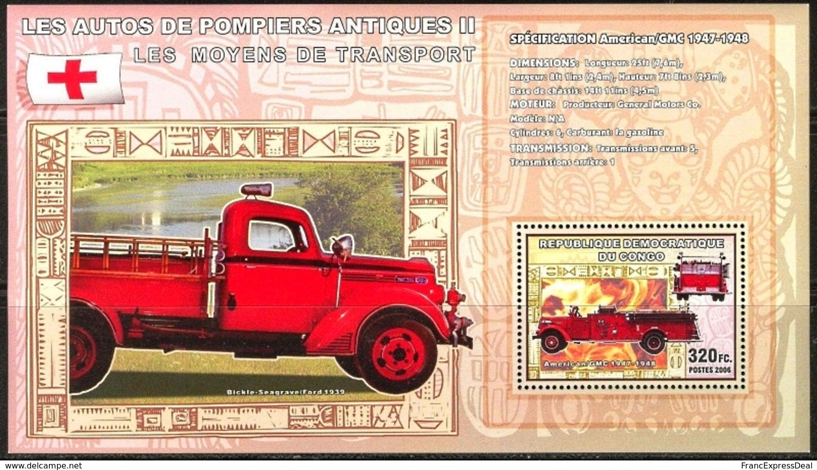 Lot 9 - DESTOCKAGE ! - Camions De Pompiers Fire Fighters Fire Trucks - Firemen