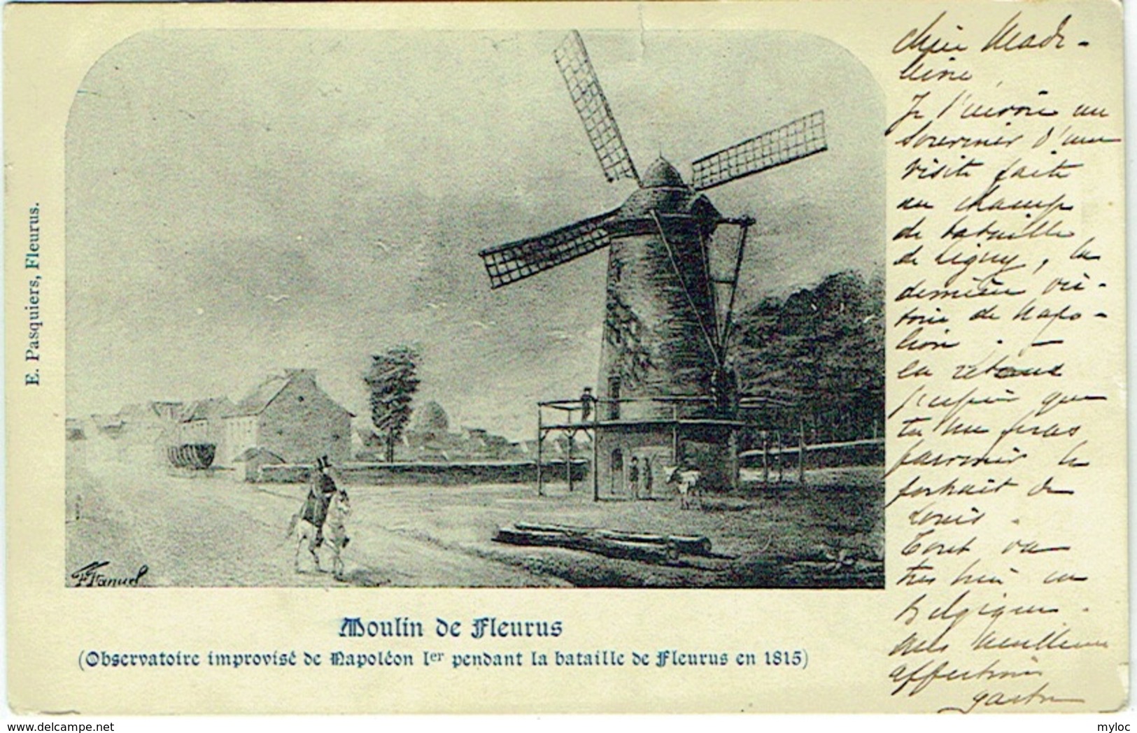 Fleurus. Moulin De Fleurus. Observatoire Improvisé De Napoléon Ier Pendant La Bataille De Fleurus En 1815) - Fleurus