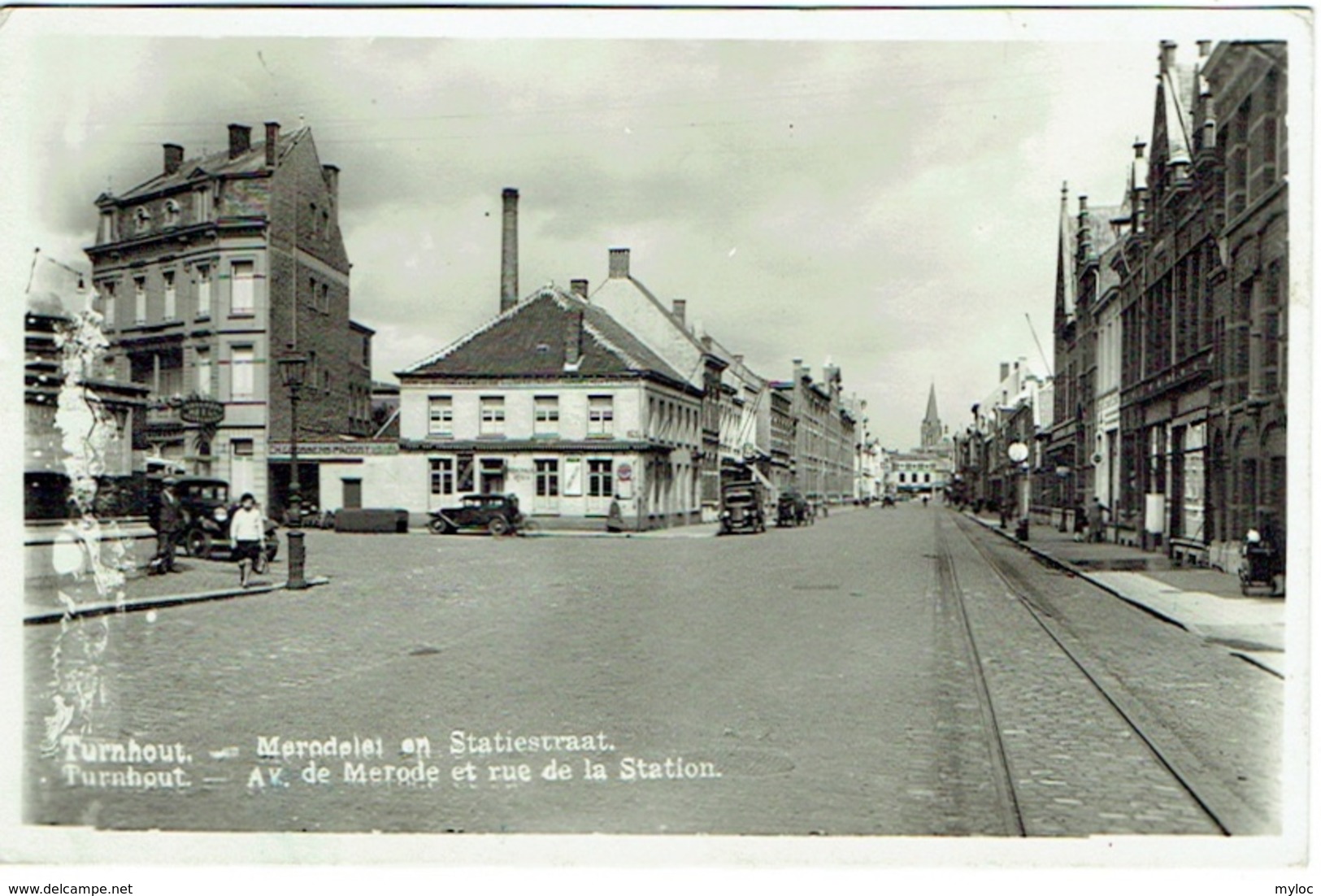 Turnhout. Merodelei En Statiestraat. Av. De Merode Et Rue De La Station. - Turnhout