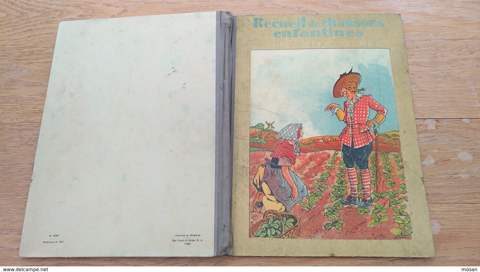 Recueil De Chansons Enfantines. Illustrations De Maurice Berty. Protin & Vuidar S.A. Liège - 1901-1940
