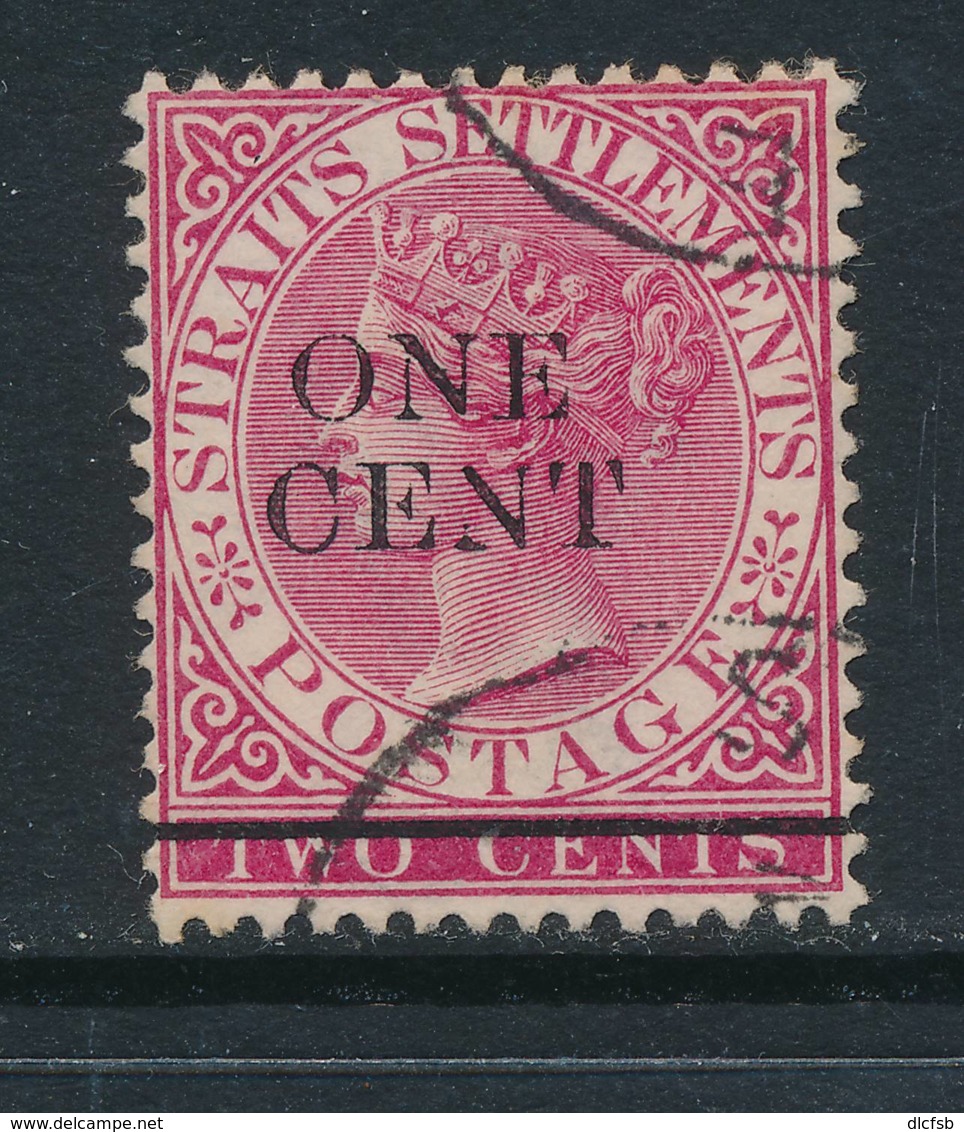 STRAITS SETTLEMENTS, 1892 1c On 2c Superb, Cat £5 - Straits Settlements