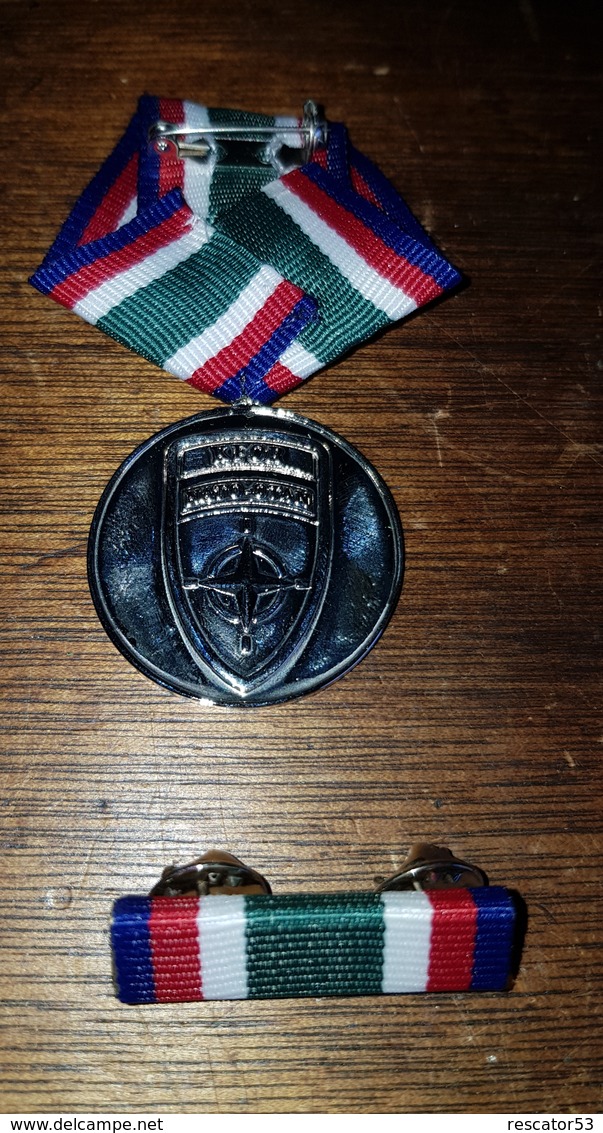 Rare Medaille De La Marche Dancon KFOR OTAN KOSOVO - France