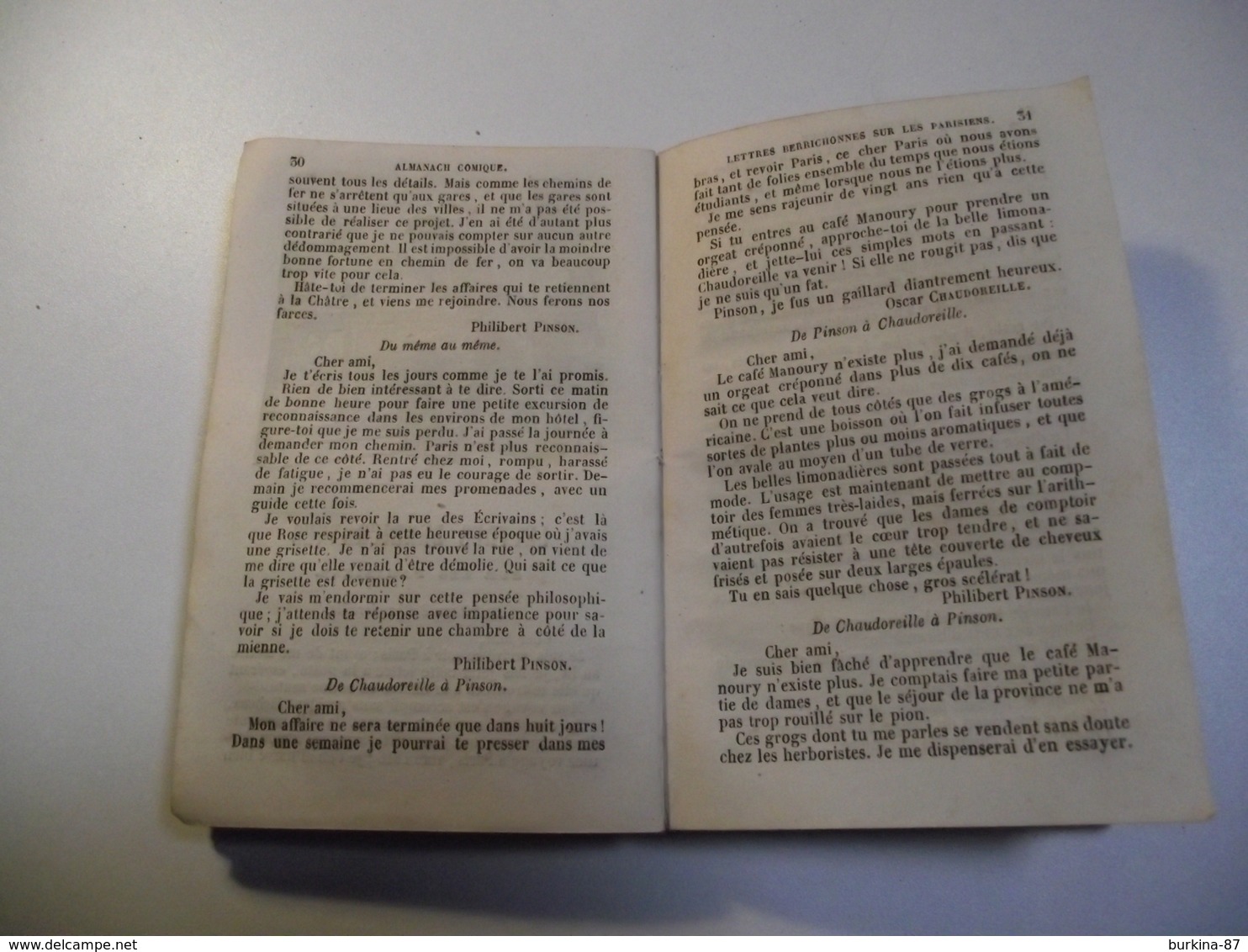 Almanach Comique, 1856, 192 pages