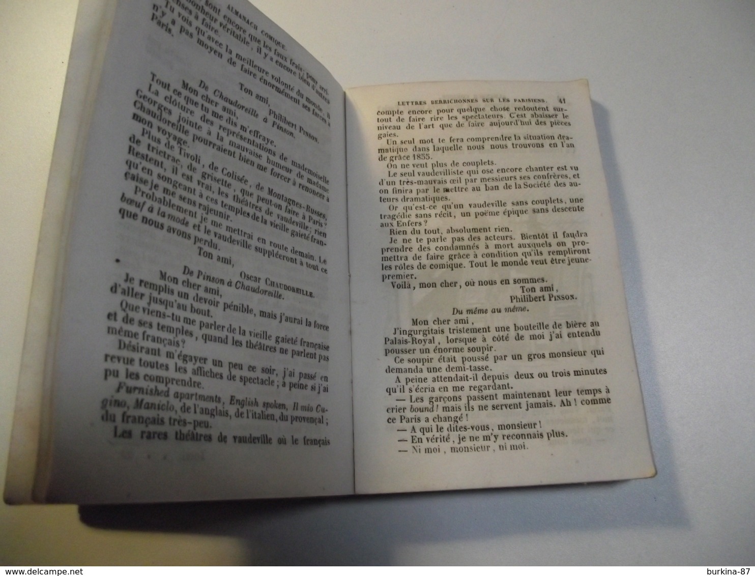 Almanach Comique, 1856, 192 pages