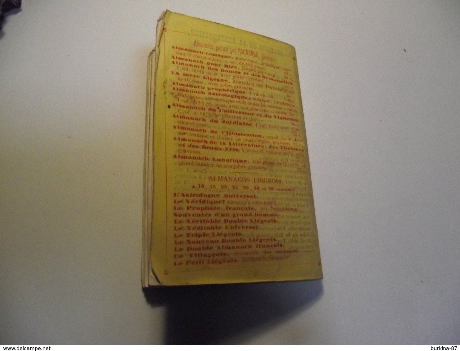 Almanach Comique, 1856, 192 pages