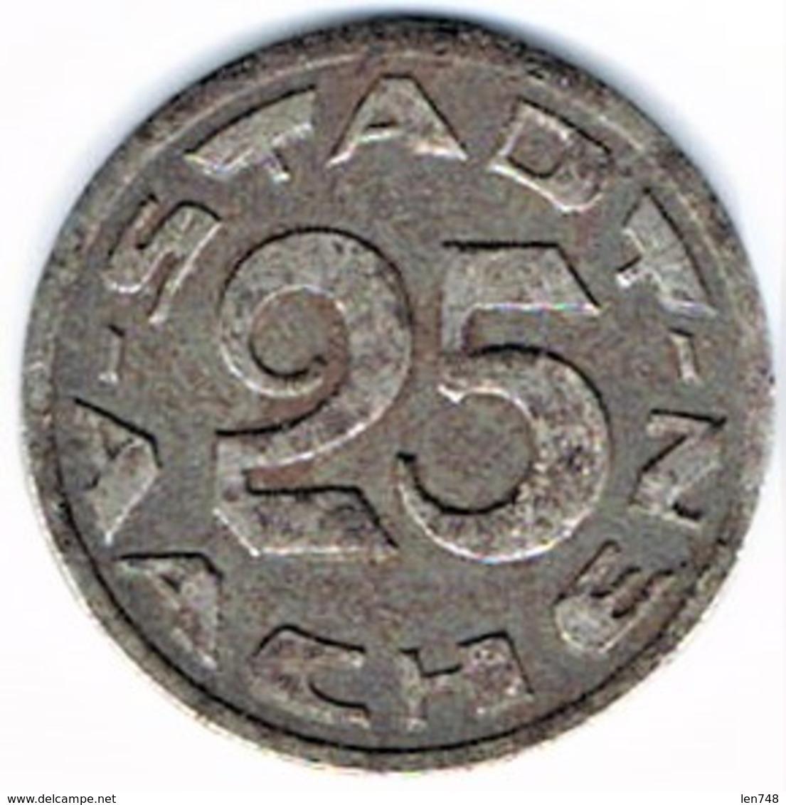 Allemagne - Nécessité - AACHEN - 25 Pfennig 1920 - Monétaires/De Nécessité