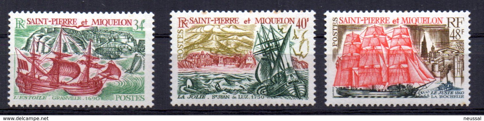 Serie Nº 395/7  Saint Pierre Et Miquelon - Barcos