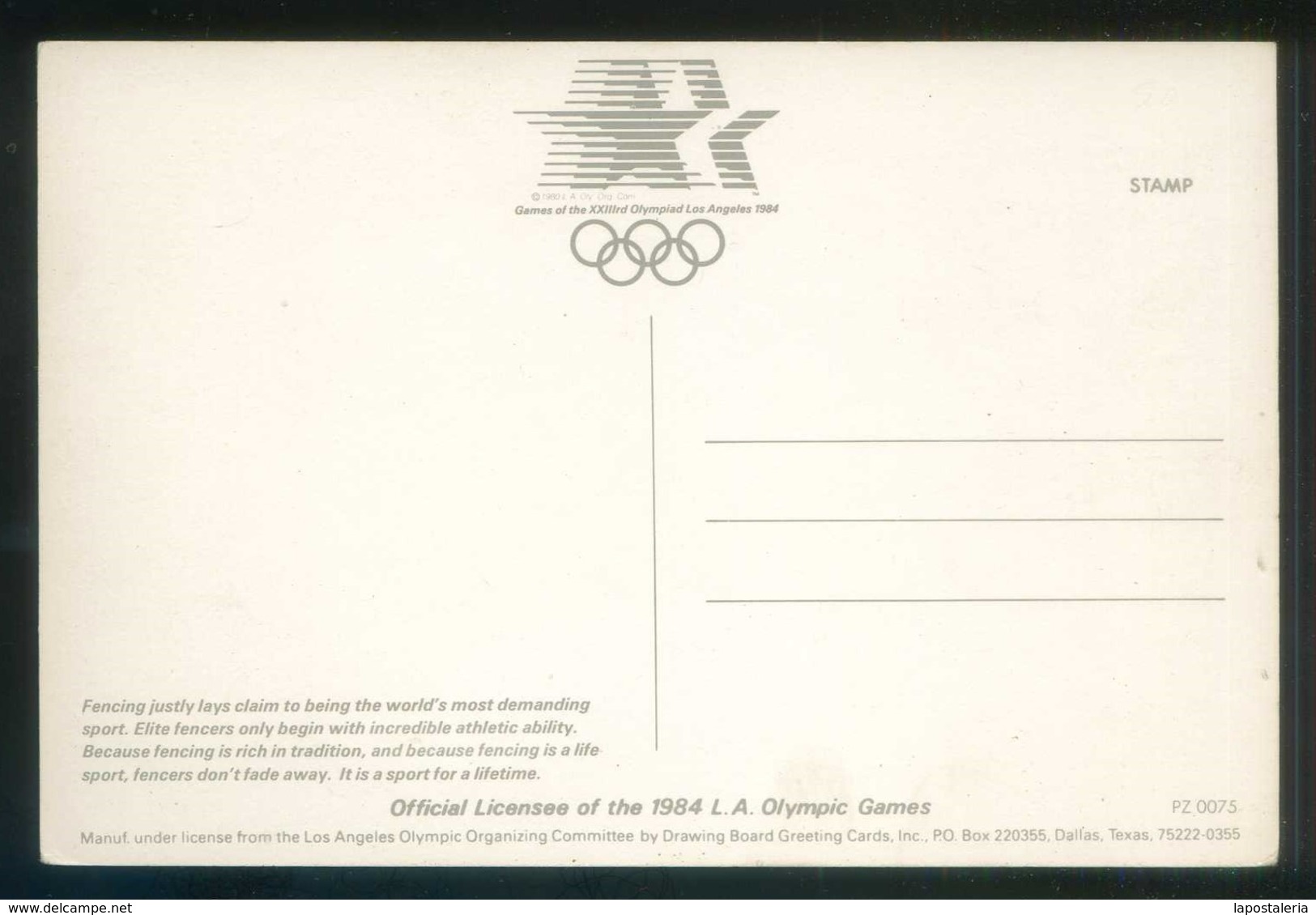U.S.A. *Games Of The XXIIIrd Olympiad Los Angeles 1984* Meds: 101x152 Mms. Nueva. - Juegos Olímpicos