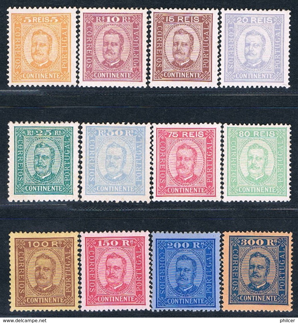 Portugal, 1892/3, # 68/79, P. Porcelana, MH - Unused Stamps