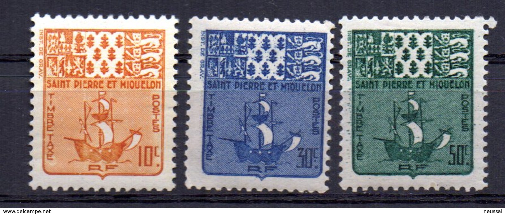 Sellos Nº Taxa 67/9  Saint Pierre Et Miquelon - Timbres-taxe