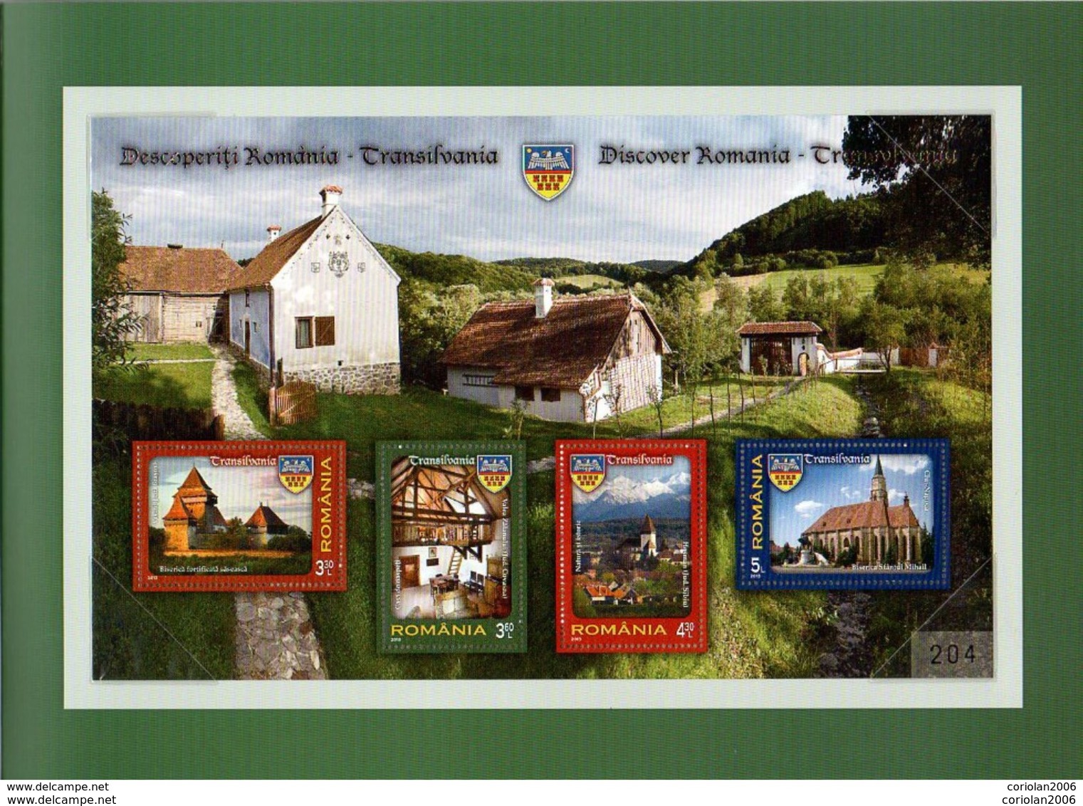 Romania 2013 / Discover Transilvania, Philatelic Album With Special Block, Set 4 Maxi Cards And Se 4 Cards - Other & Unclassified