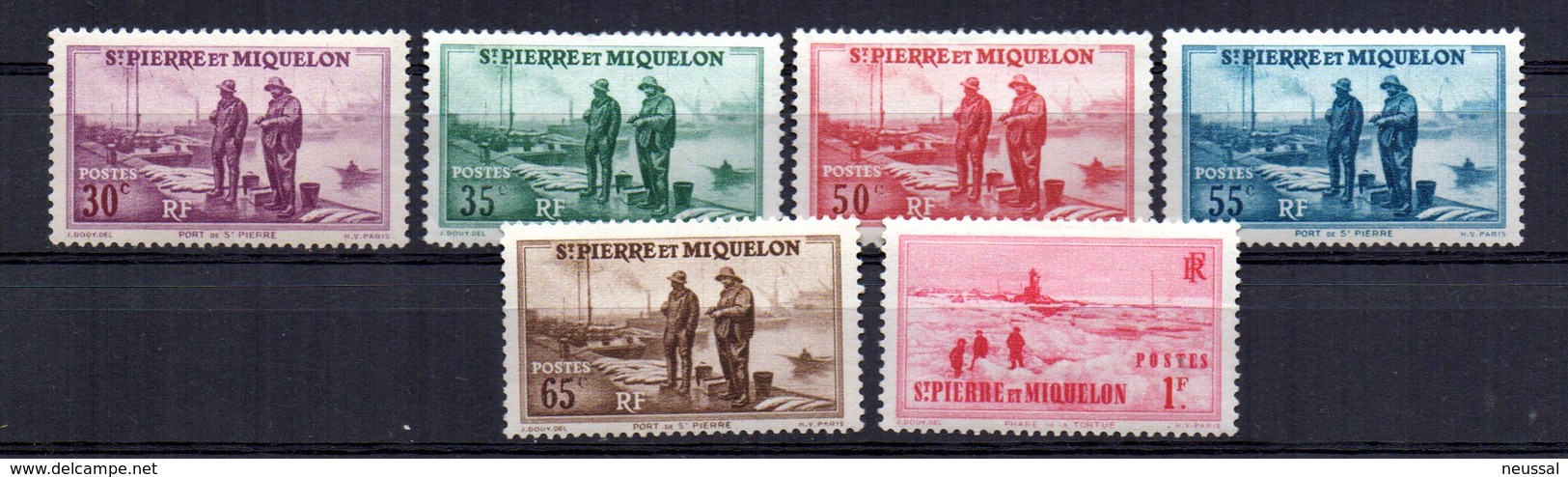 Sellos Nº 175/9 +181  Saint Pierre Et Miquelon - Nuevos